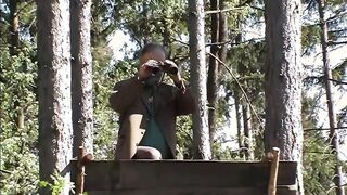 Mature hunter fucks teens chick into the forest