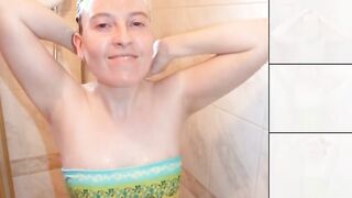 Haley inside yellow swimsuit
