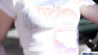 Milf stepmom sixty-nine tiny titted step-daughter