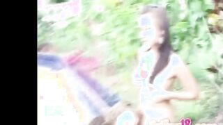 Selina barely legal with Dyke Friend Fingered each other