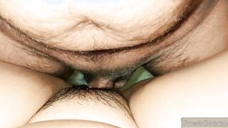 Cindy gets her unshaved cunt screwed by her husband.