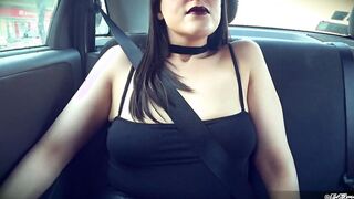 Talking to my Uber Driver with my Tits out!