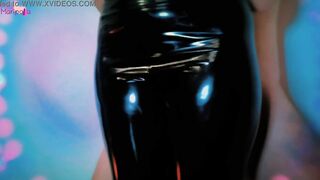 Bombshell Belly Dancing Disco Thigh Job into Pvc Leggings Makes