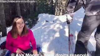 Ava Moore - Skiers catch me dildoing my booty -