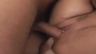 Big Titted Bree fucks 2 studs and gets facialized into hard double penetration 3 way