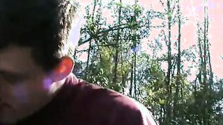 Bombshell blonde fucks near the bridge