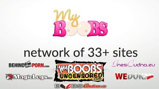 Big Tit Ines banged! with Goddess blonde Monica
