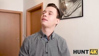 HUNT4K. Bad Santa fucks ex-wife when hubby is watching