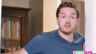 Immature stepbrother has a long dick for sis and her