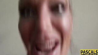 Big Tit submissive mom gobbles dick