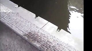 German hariy amateur real pee Outdoors