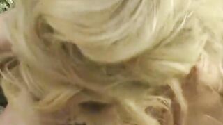 Filthy bro and blonde milf plowed while being covered into chocolate syrup