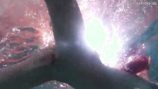Nikita Vodorezova shows off her Bombshell body underwater