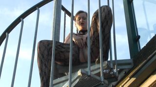 Pee from the stairs
