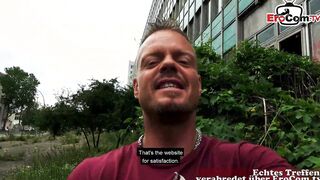 Chubby dark haired Mom pov boned outdoors inside a german