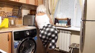 Into the kitchen, it's nice to screwed a older milf