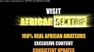 Superb African Skinned Amateur beauty Riding Huge White Dick
