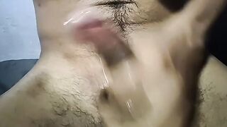 desi penis – oil hand job and jizzed