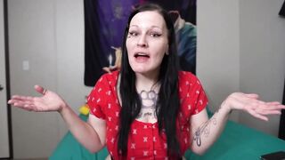 GothBunny Plays With Her Creamy Vagina For Valentine's Day