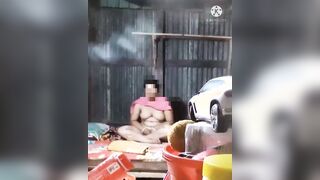 Punjab village aunty showing her huge tits and body.
