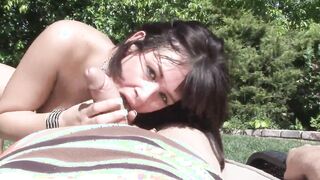 Outdoors Fucking - Tory Lane is a dark haired who gets cum on her