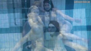 Underwater sexiest babes ever touching jugs
