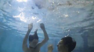 Underwater sexiest babes ever touching jugs