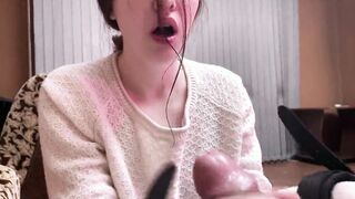 Filled the Hottie's face with a giant portion of sperm