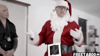 Creepy Santa Sneaky At His Ex-Boss House & Banged! His
