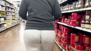 Enormous Butt Wedgie At Walmart