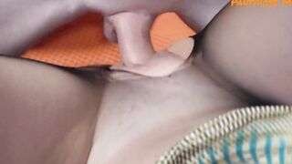 Freaky Blonde Old into Seamless Ebony Tights Gets Fuck