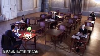 Dyke sex inside a dorm with Sandra Shine and Sandy