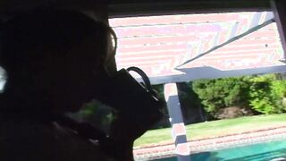hot bimbos gets a facial into College Uniform