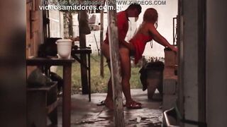 women having sex with BF into laundry room is discovered