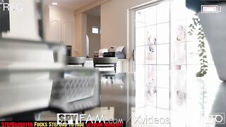 SPYFAM Step Dad Catches Lesbo Make Out Session