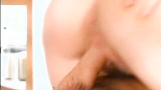 Goddess dark hair cougar gets her tight booty reamed rough from behind