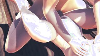 Attack On Titans Animated - Mikasa boobjob and gets pounded