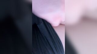 Cameltoe shorts (posing her cunt)