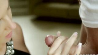A relaxing And Sexual Award with Dick Sucking Off Moment