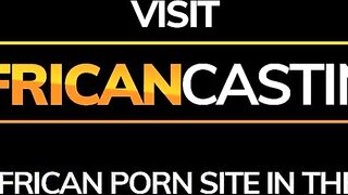 Long Boobs Ebony Bitch Draining Fake Agent's White Penis