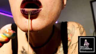 Sloppy Lollipop and drool JOI