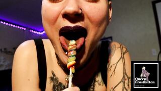 Sloppy Lollipop and drool JOI