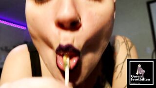 Sloppy Lollipop and drool JOI