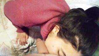 Vulgar stepsister watching porn and i screwed her