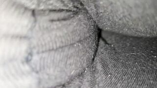 My babe tight pants from the back
