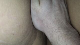 Massaging her soft snatch