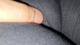 Touching her cameltoe inside beautiful tight pants