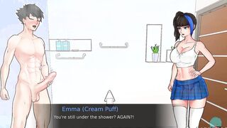 CONFINED WITH GODDESSES #45 • Deeply into the shower