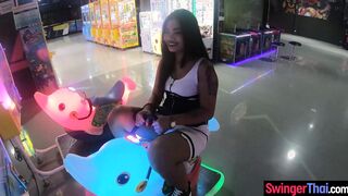 Cute amateur Thai teen vibrator fun