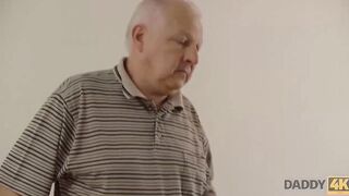 DADDY4K. Women has good sex with older man when her